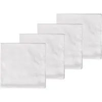 Södahl Stoffservietter 45x45 cm - 100% damaskvevet bomull - 4-pak - Tiles - Hvit
