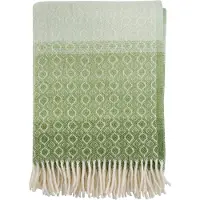 Klippan Ullpledd - 130x200 cm - 100% lammeull - Havanna Green Multi