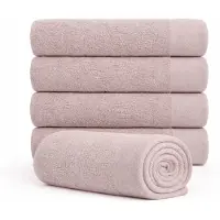 Borg Bomullshåndkle - 100% bomull - Badelaken 100x150 cm - Valmue - Rosa