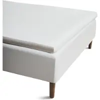Juna Konvoluttlaken 180x200 cm - 100% økologisk bomull - Hvit Percale Konvoluttlaken