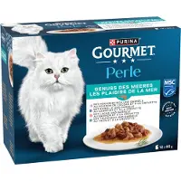 Gourmet Perle blandet utvalg 12 x 85 g - Nytelse fra havet (4 varianter)