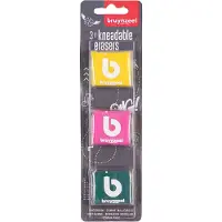 Bruynzeel 60281003, Gummi, Assorterte farger, Voksne & barn, Blister, 3 stykker