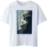 Name it T-skjorte - NkmHansy - Bright White - - 11-12 år (146-152) - T-skjorte