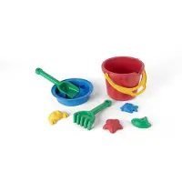 Dantoy Bøttesett - 8 Deler - Rød - - OneSize - Sandleker