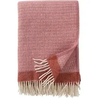 Klippan Ullpledd - 130x200 cm - 100% økologisk lammeull - Harald Dusty Rose