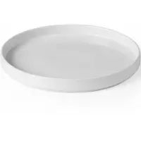 Hendi OSLO plate med høy kant, hvit 240 x 26 mm, sett med 6 stk.