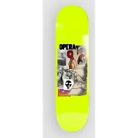 Opera Skateboards Clips 8.375" Skateboard Deck gul