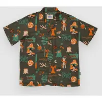 The Dudes European Fantasy Brown Hawaiian Skjorte svart