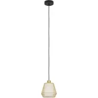 Eglo Hengelampe Ciudadela, Ø 18 cm, svart/messing, stål