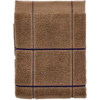 Södahl Økologisk håndkle - 100% økologisk bomull - Håndkle 50x100 cm - Vista - Brun rutet
