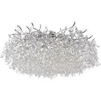Paul Neuhaus Ricicle taklampe, krystallpendel, Ø 80 cm