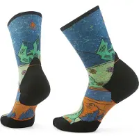 Smartwool Trail Run Targeted Cushion Mountain Print Crew Sokker