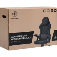 Deltaco GAMING DC130 - Spillestol - ergonomisk - armlener - linestoff - svart