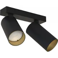 Euluna Downlight Mono II svart/innvendig gull 2 lyskilder