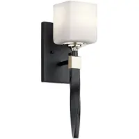 Kichler Vegglampe til baderom Marette, svart