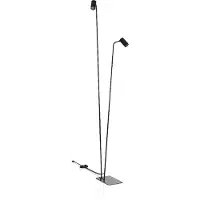 Lyora Gulvlampe Mono II, 2 lyskilder, svart/gull