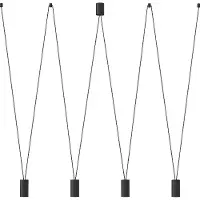 Nowodvorski Lighting Hengelampe More Eye, 4 lyskilder, svart