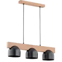 Alfa Hengelampe Afon, bøk/svart, 3 lyskilder