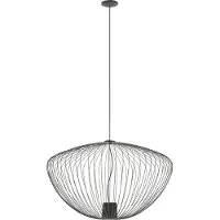 Euluna Hengelampe Pumpkin L, mørkegrå, Ø 70 cm, metall, GU10