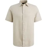 PME Legend PE Legend Korteret Skjorte Boull Lin Ecru Off-white Beige Størrelse