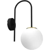 Luminex Vegglampe Berlin svart/messing