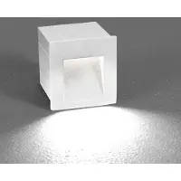 Nowodvorski Lighting vegglampe utendørs Step innfelt/utenpåliggende 1x3W LED IP44 hvit 6908