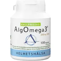 Helhetshälsa AlgOmega3 Kallpressad 100 kapsler