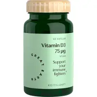 Great Earth Vitamin D3/K2 Vegansk 60 kapsler