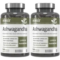 Elexir Pharma 2 x Ashwagandha 120 kapslar