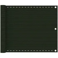 vidaXL Balkongskjerm mørkegrønn 75x500 cm HDPE