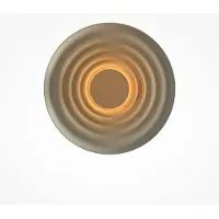 Maytoni LED-vegglampe Nami, grønn-beige, Ø 40 cm, aluminium