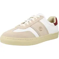 Timberland for man. TB0A43GGAFX1 Lisbon Street beige leather trainers (45), Flat, Laces, Casual