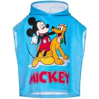 Mickey Mouse Badeponcho - håndklær til barn - 50x100 cm - Mikke Mus og Pluto - 100% bomull