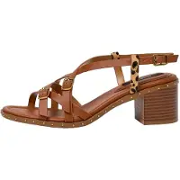 Pepe Jeans for woman. PLS900021 Carrie Straps Sandals brown (39), 3 to 5 cm, Buckle, Casual
