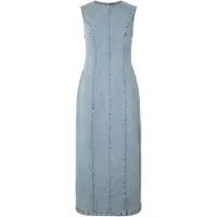 Pieces Pcfranna Denim Midikjole