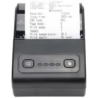 INF 58mm Termisk Kvitteringsskriver USB + Bluetooth - Bærbar POS-utskriftsløsning Black