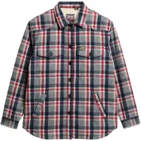 Superdry for woman. W4010431A Multicolor Borg Check overshirt (XL), Casual, Cotton, Long sleeve
