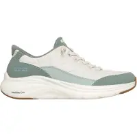 SKECHERS for woman. 150404 Slip-Ins Sneakers: Contour Foam - Cozy Fit white, green (39), Fabric, Flat, Laces, Casual