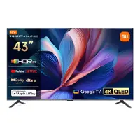 Xiaomi A Pro 2026 - 43 Diagonalklasse LED-bakgrunnsbelyst LCD TV - QLED - Smart TV - Google TV - 4K UHD (2160p) 3840 x 2160 - HDR - Quantum Dot - mørk grå