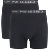 PME Legend Boksershorts 2-pakning Ensfarget Svart Størrelse