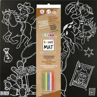 Strigo Sort matte + kritt Western Funny Mat