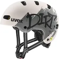Uvex Kid 4 Style MIPS, Sykkelhjelm, Junior, Dirt Warm Grey Matt