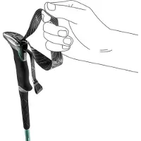 LEKI trekkingstaver MAKALU LITE, 100-135 cm grønn/hvit