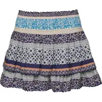 Superdry for woman. W7210264A Tiered mini skirt with logo Vintage Logo blue (L), Casual, Viscose