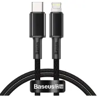 Baseus CATLGD-01, 1 m, Lightning, USB C, Hankjønn, Hankjønn, Sort