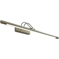 LINDBY LED-bildelampe Mailine med bryter, antikk messing