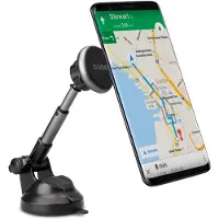 SBS TESUPMAGEXT, Mobiltelefon/smarttelefon, Passiv holder, Bil, Sort, Sølv
