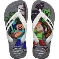 Havaianas Flip-flops - Kids Minecraft - Steel Grey/White - - 27/28 - Flip Flops
