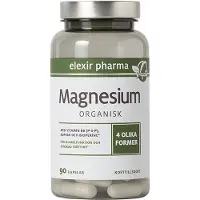 Elexir Pharma Organisk Magnesium 120 mg 90 kapsler