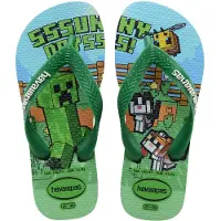 Havaianas Flip-flops - Kids Minecraft - Green - - 33/34 - Flip Flops